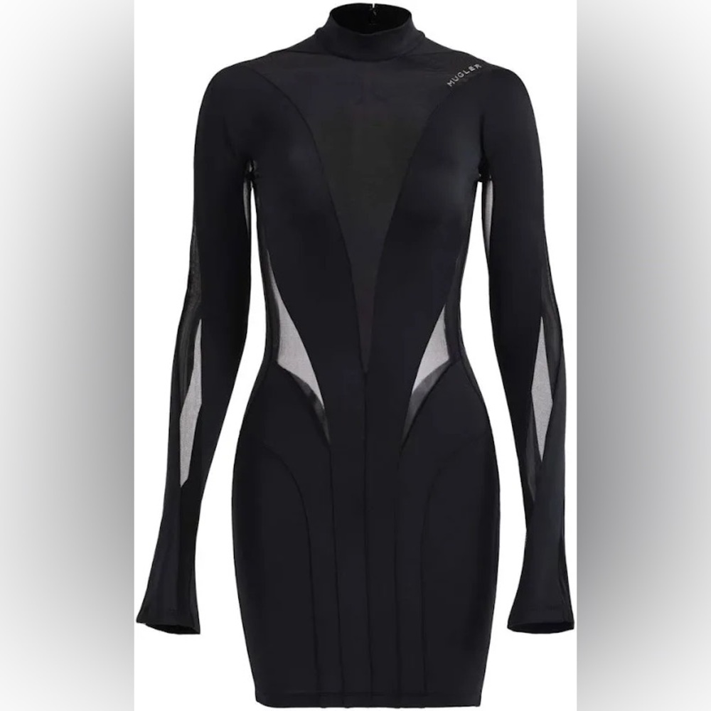 H&M Mugler Mesh-paneled Mini Dress Black Size :M


Brand New with tags.